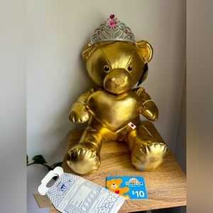 Build-A-Bear Gold with Accessories